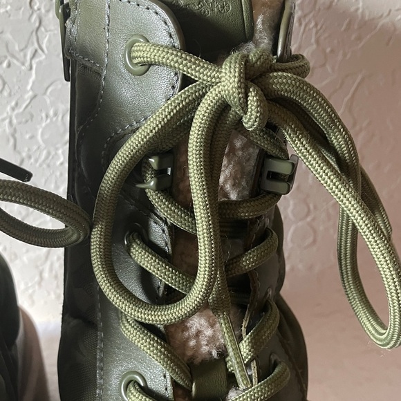 Coach: Olive Green (CF141) Citysole Quilted Leather Lace-up Boot- 10 main image 4